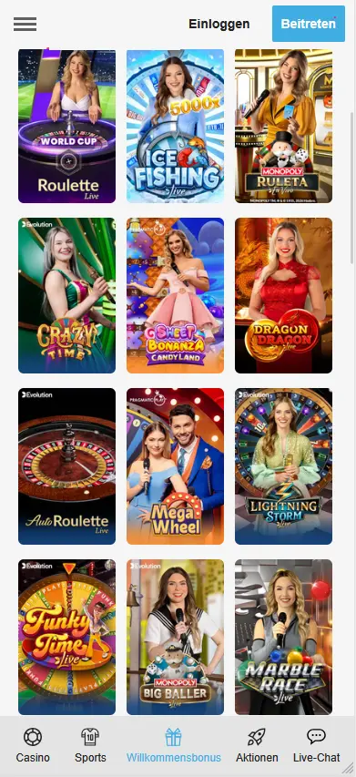 Evolve Casino App – PWA auf dem Smartphone-Startbildschirm installieren
